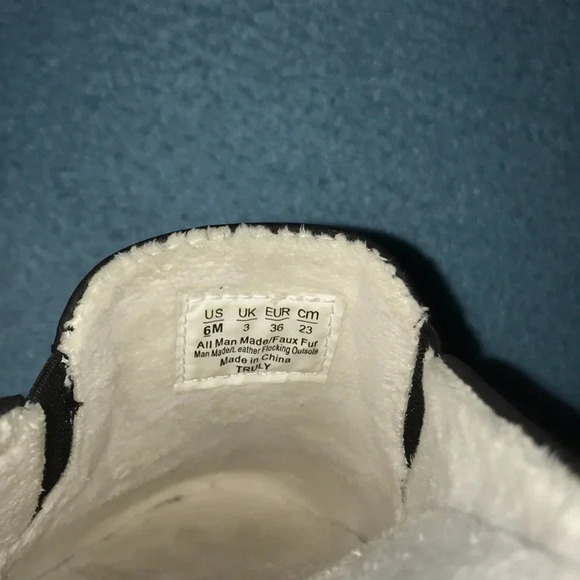 𝅺SOUL NATURALIZER TRULY slip on, faux fur man made leather flocking NEW size 6M - Picture 7 of 8